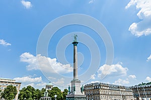 Jubilee Column at Castle Square in Stuttgart, Germany