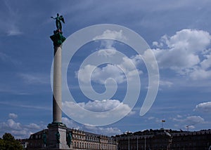 The Jubilee Column is a memorial that was erected on the Schlossplatz in Stuttgart from 1841 to 1846 to mark the 25th anniversary