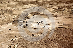 Judaean Desert at ancient city Masada