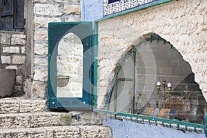 Judaica shop in the old city of Safed (Tzfat)