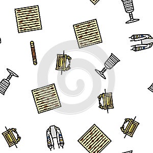 judaism jewish jew israel torah vector seamless pattern