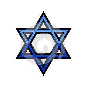judaism religion color icon vector illustration