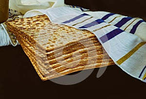 Judaism religious on jewish matza passover