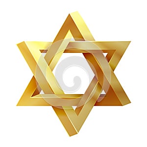 Judaism star. Seal of Solomon vector icon