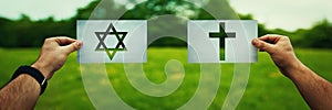 Judaism vs Christianity photo