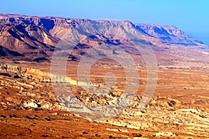 Judean Desert Landscape near the Dead Sea, Israel