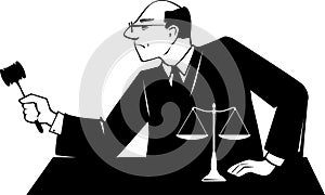 Judge clip-art