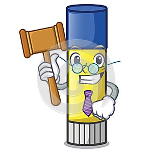 Judge cute cartoon on the glue stick