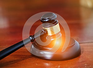 The judge gavel,Hammer of justice