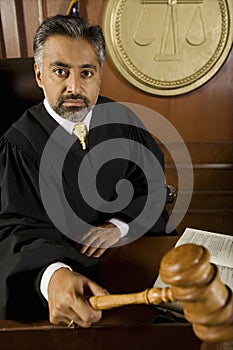 Judge Holding Gavel