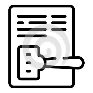 Judge law icon outline vector. Justice trademark