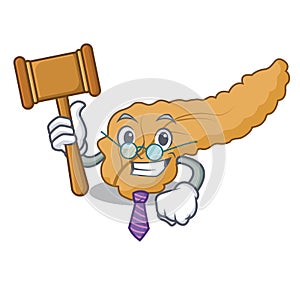 Judge pancreas mascot cartoon style photo