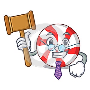 Judge peppermint candy mascot cartoon