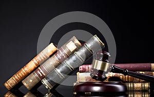 Judge`s Gavel . Law concept