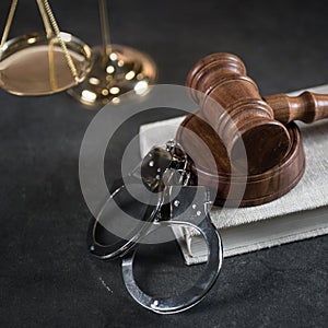 Judge`s mallet. The criminal law.