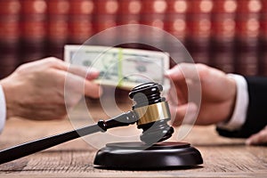 Judge Taking Bribe From Client