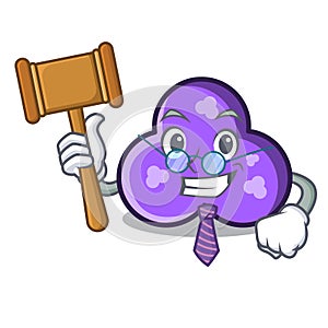 Judge trefoil mascot cartoon style photo
