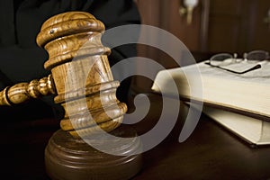 Judge Using Gavel