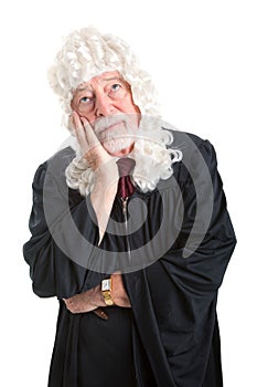 Judge in Wig - Bored