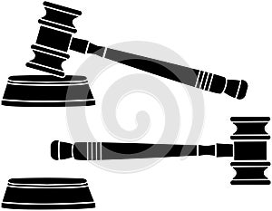 Judges gavel illustration