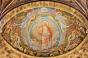 Judgment day, a mosaic in the Lund Cathedral
