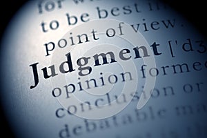 Judgment photo