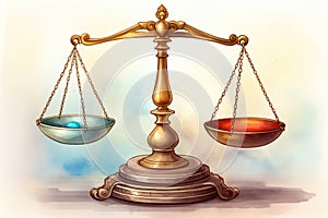 Judgment symbol law court legal background balance trial scale justice concept judge crime