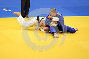 Judo action - submission technique