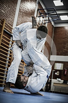 Judo fight.