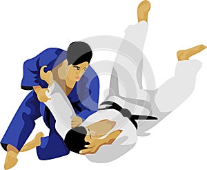 The Judo Fight Japanese Martial Art