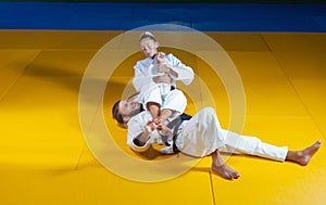 Judo man and woman