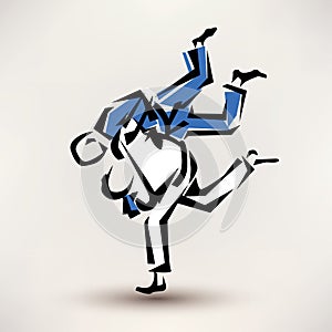 Judo vector symbol