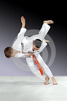 In judogi athletes are training high throws