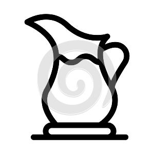 Jug line vector icon which can easily modify or edit