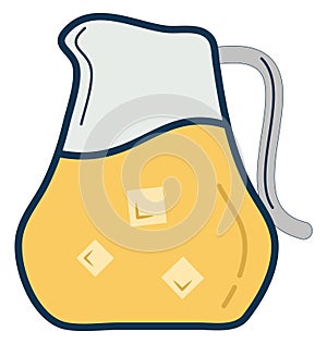 Jug Line Vector Isolated Icon customized and editable
