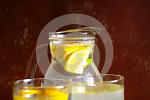 Jug With Refreshing Home Made Lemonade