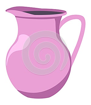 Jug for water, modern kitchenware and tableware