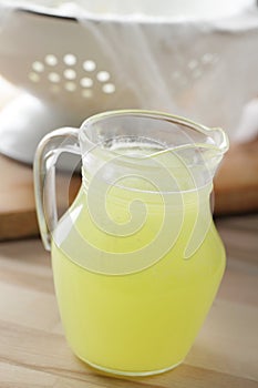 Jug with whey photo