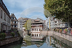 Jugend Building reflections in Petite-France Strasbourg France