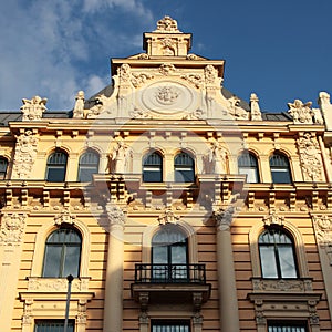 Jugenstill building in riga