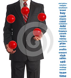 Juggling Businessman