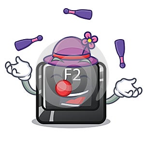 Juggling f2 button on the mascot computer