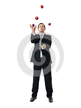 Juggling man