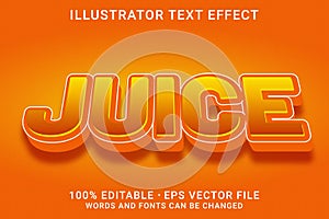 JUICE 3d -Editable text effect
