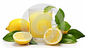 Juice with fresh lemons