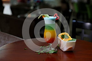 Juice fruit cockteil photo