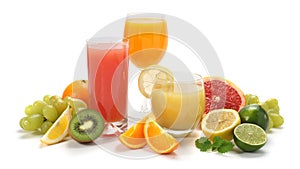 Juice and fruits