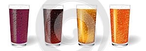 Juice glass vector