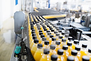 Juice and soda bottling factory
