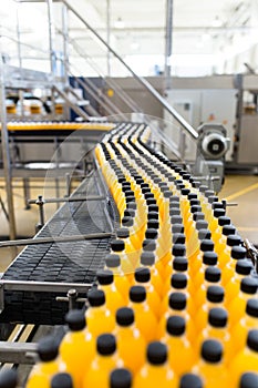 Juice and soda bottling factory